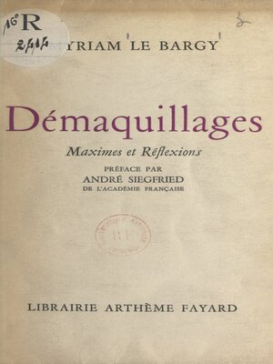 cover image of Démaquillages